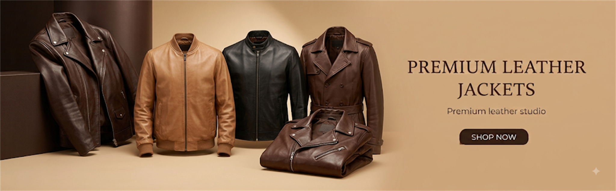 Premium leather jackets collection