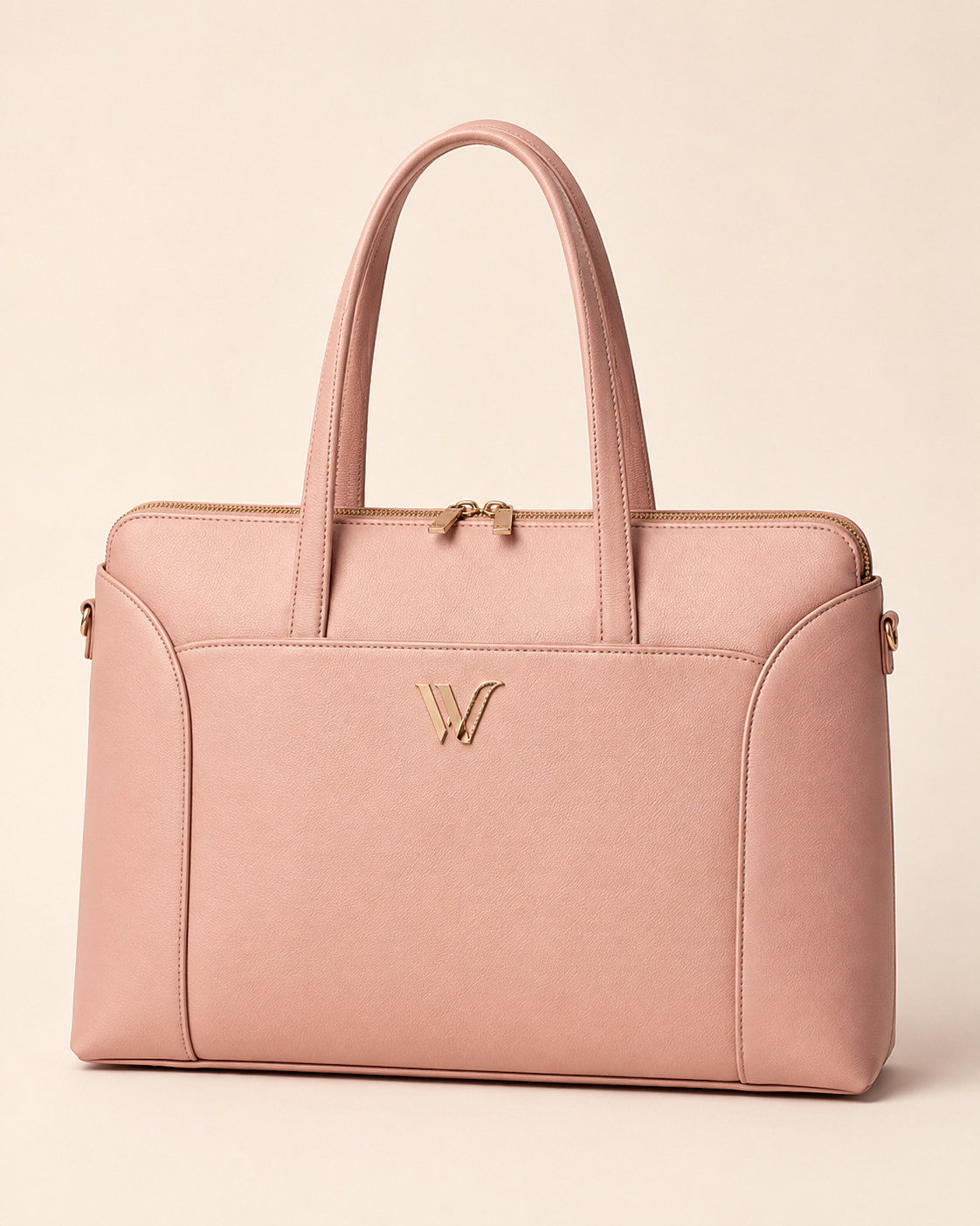 Blush Pink Leather Tote