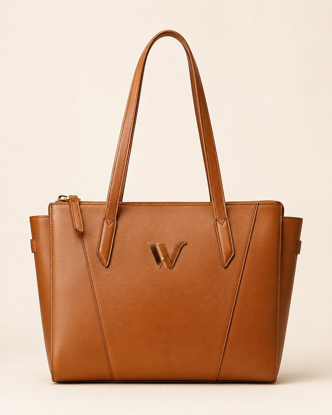 Private Label Structured Leather Tote