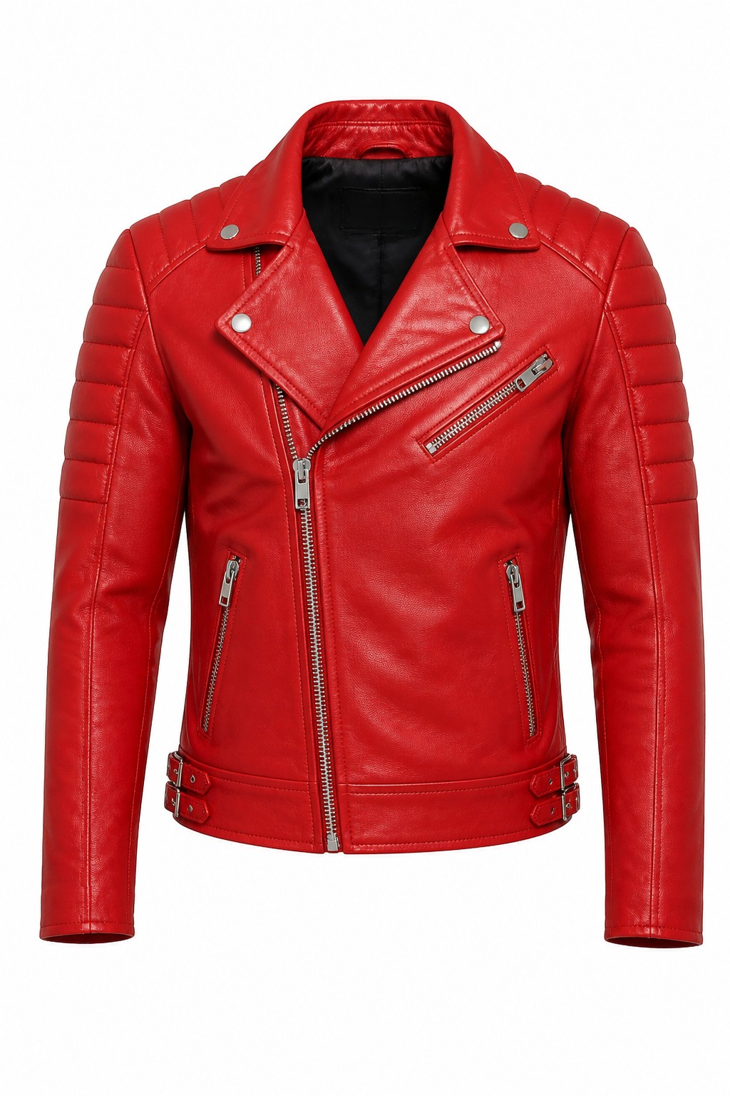 Biker Quilted Leather Jackets 03