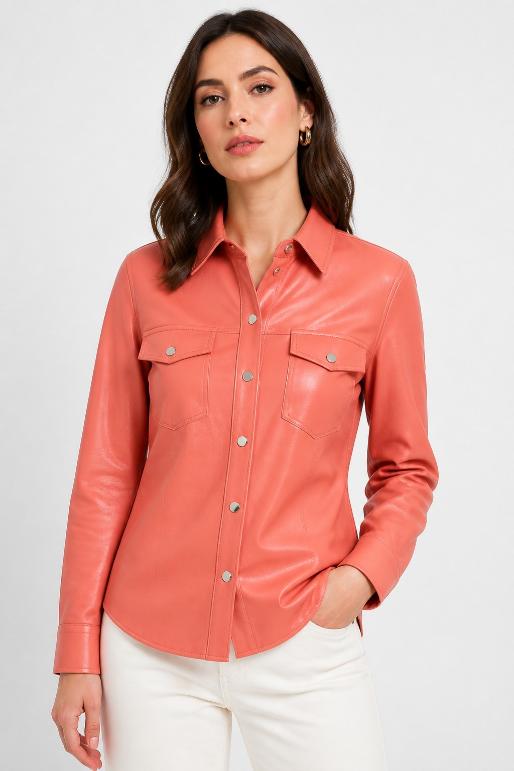 Fashion Leather Shirts 02