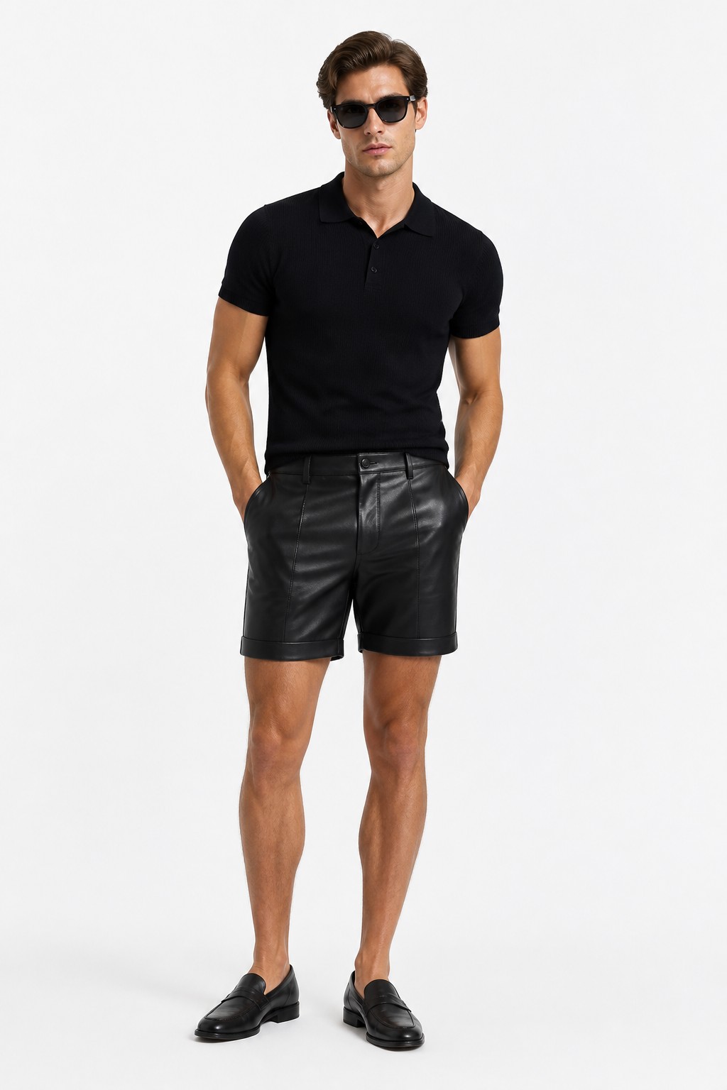 Fashion Leather Shorts 01