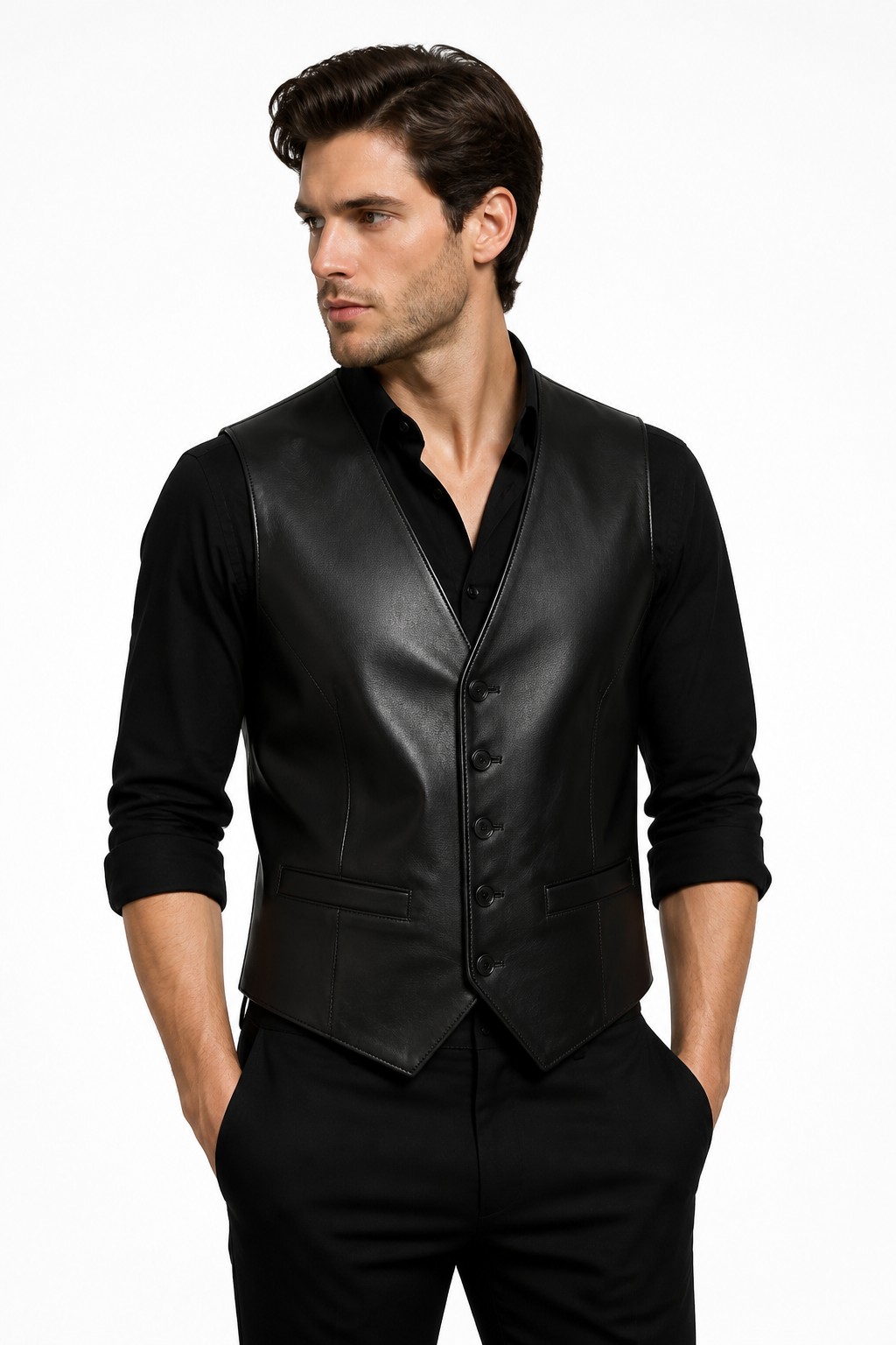 Fashion Leather Vests 01
