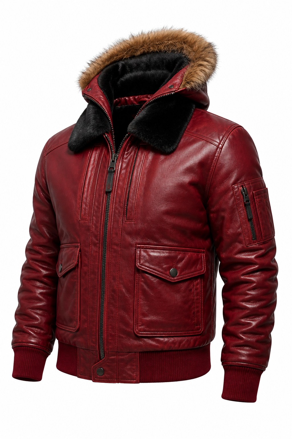 Fur Lined Leather Jackets 03