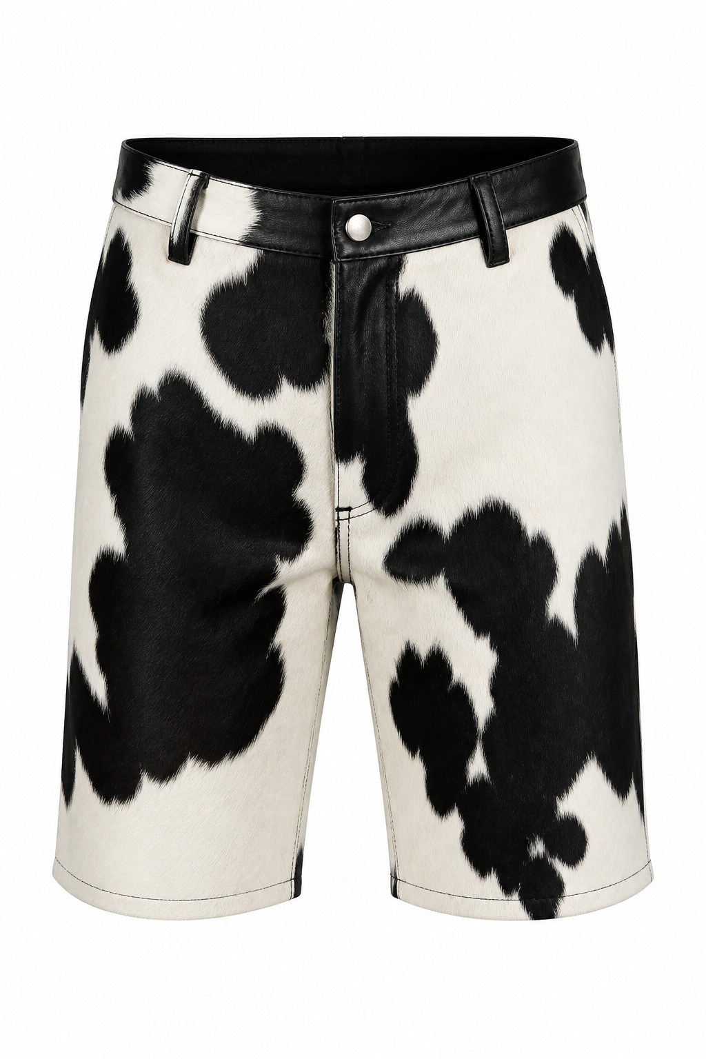 Hair on Hide Leather Shorts 01