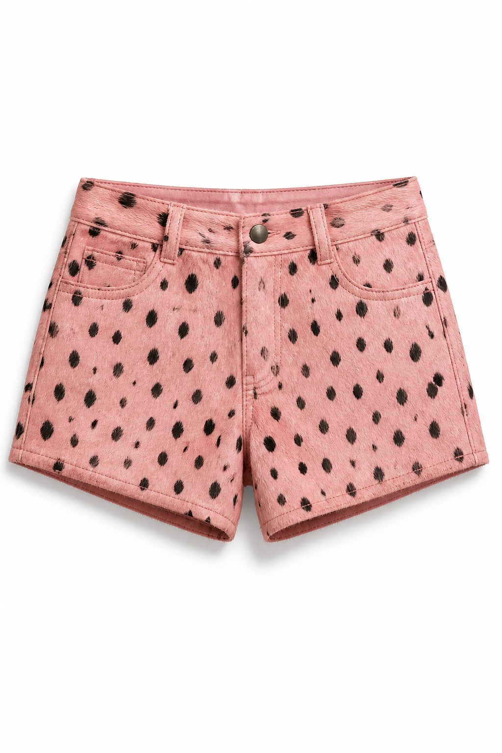Hair on Hide Leather Shorts 02