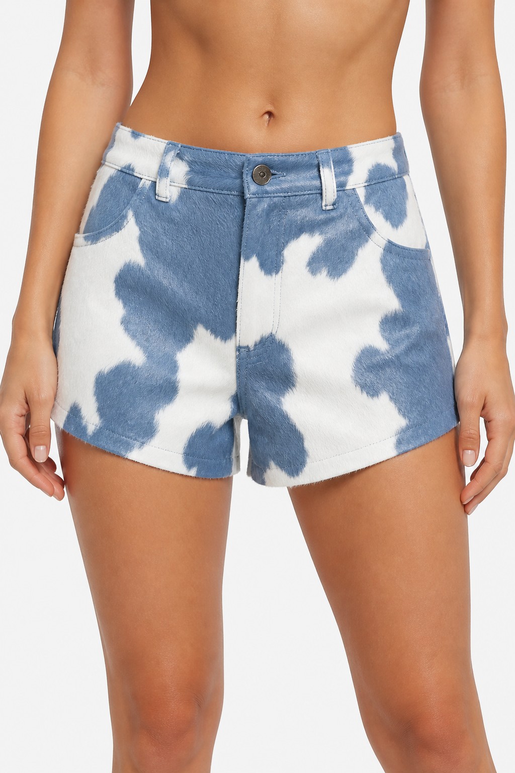 Hair on Hide Leather Shorts 04