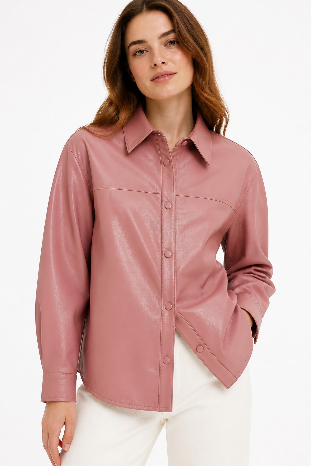 Shirt Style Leather Jackets 02