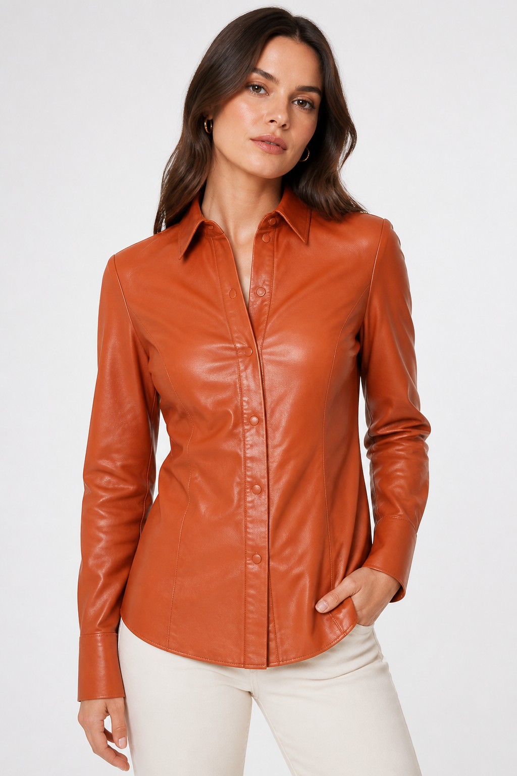 Shirt Style Leather Shirts 02