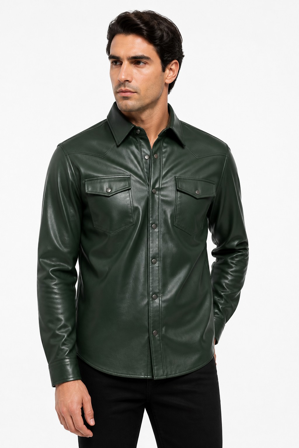 Shirt Style Leather Shirts 03