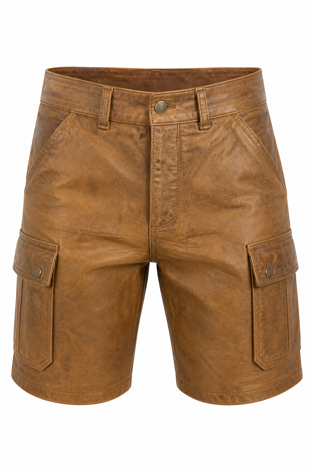 Vintage Classic Leather Shorts 05