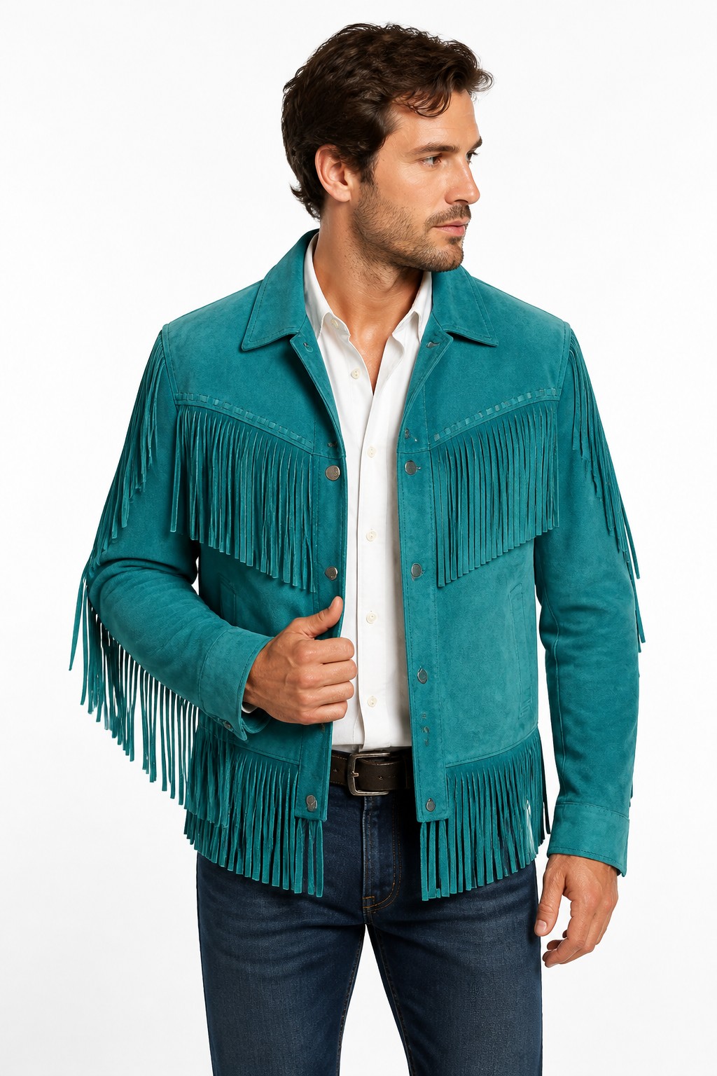 Western Fringe Leather Jackets 07